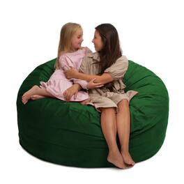 Ultimate Sack - 5ft Bean Bag Chair, Oversized Indoor Comfy Lounger, Suede - Hunter