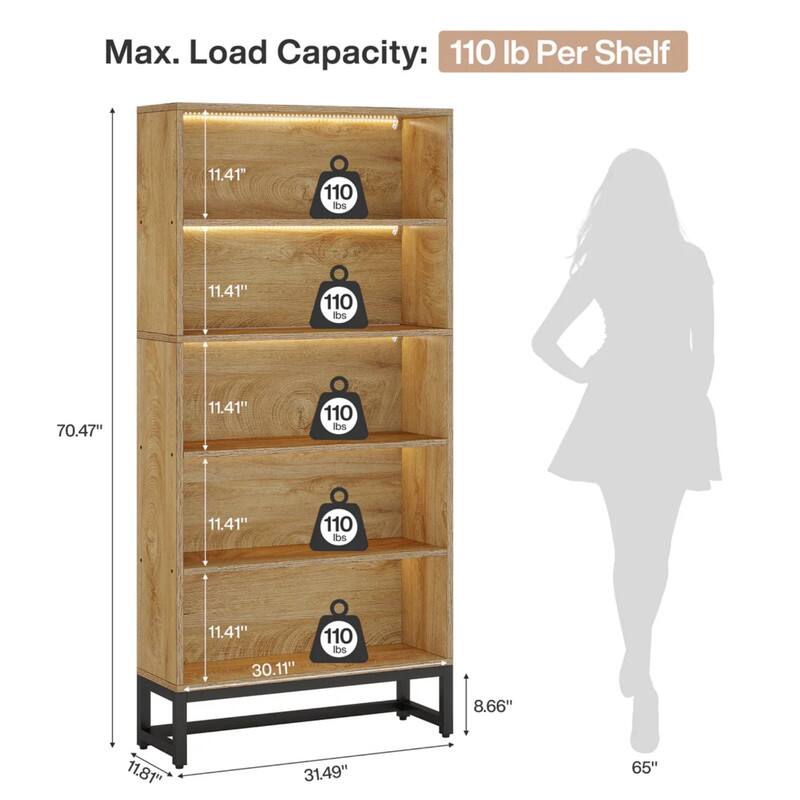 Max. Load Capacity: 110 lb Per Shelf

11.41" 110 lbs
11.41" 110 lbs
11.41" 110 lbs
11.41" 110 lbs
11.41" 110 lbs
8.66" 11.81" 31.49" 65"
70.47" 30.11" 11.81"
