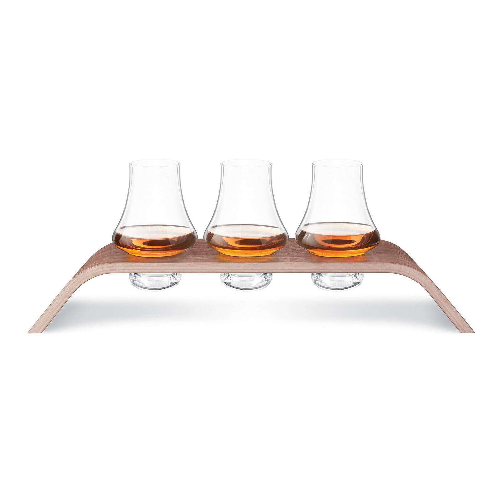 Alt View 1. Final Touch - 4 Piece Whiskey Flight Tasting Set - Clear.
