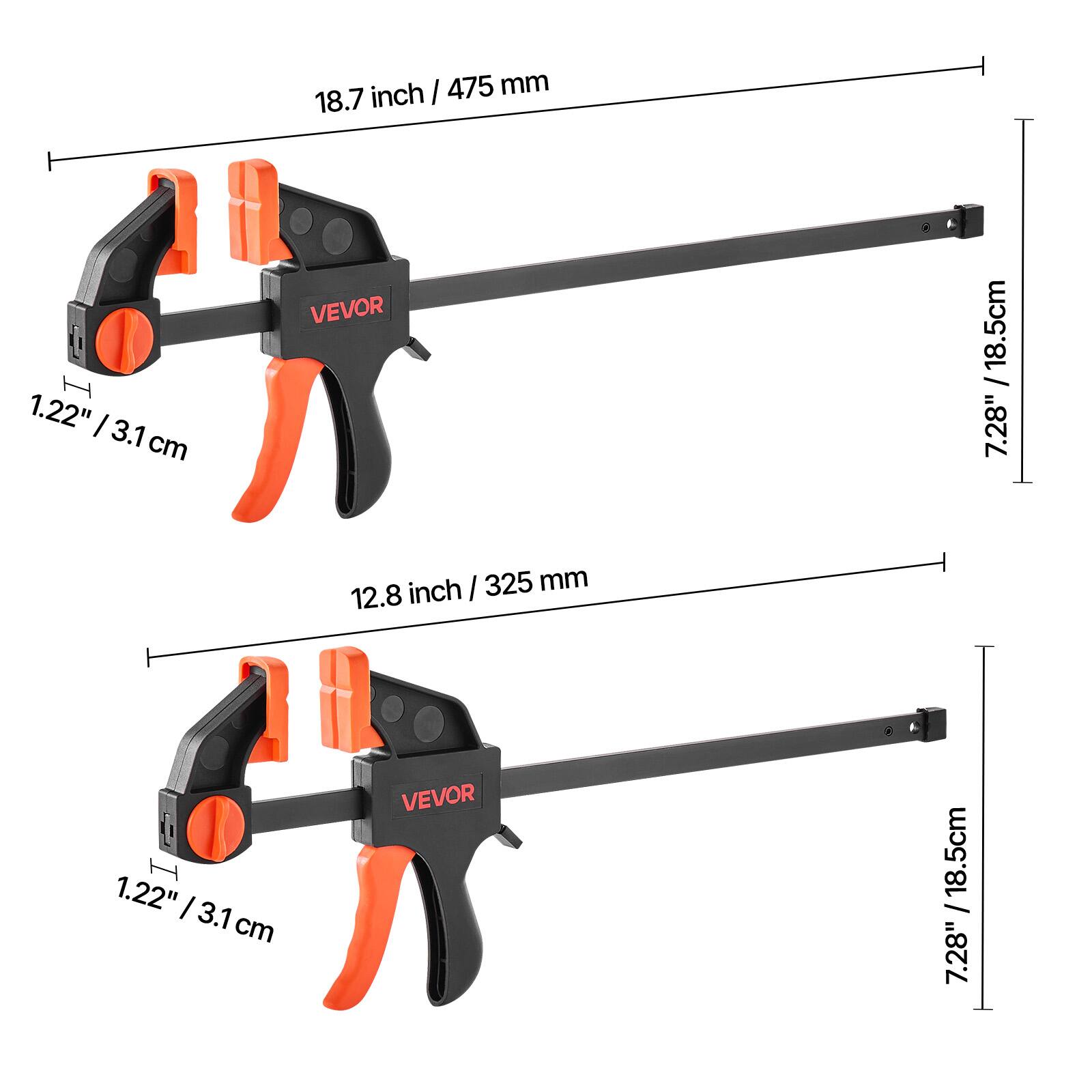 18.7 inch / 475 mm  
1.22" / 3.1 cm  
18.5cm / 7.28"  
12.8 inch / 325 mm  
1.22" / 3.1 cm  
18.5cm / 7.28"