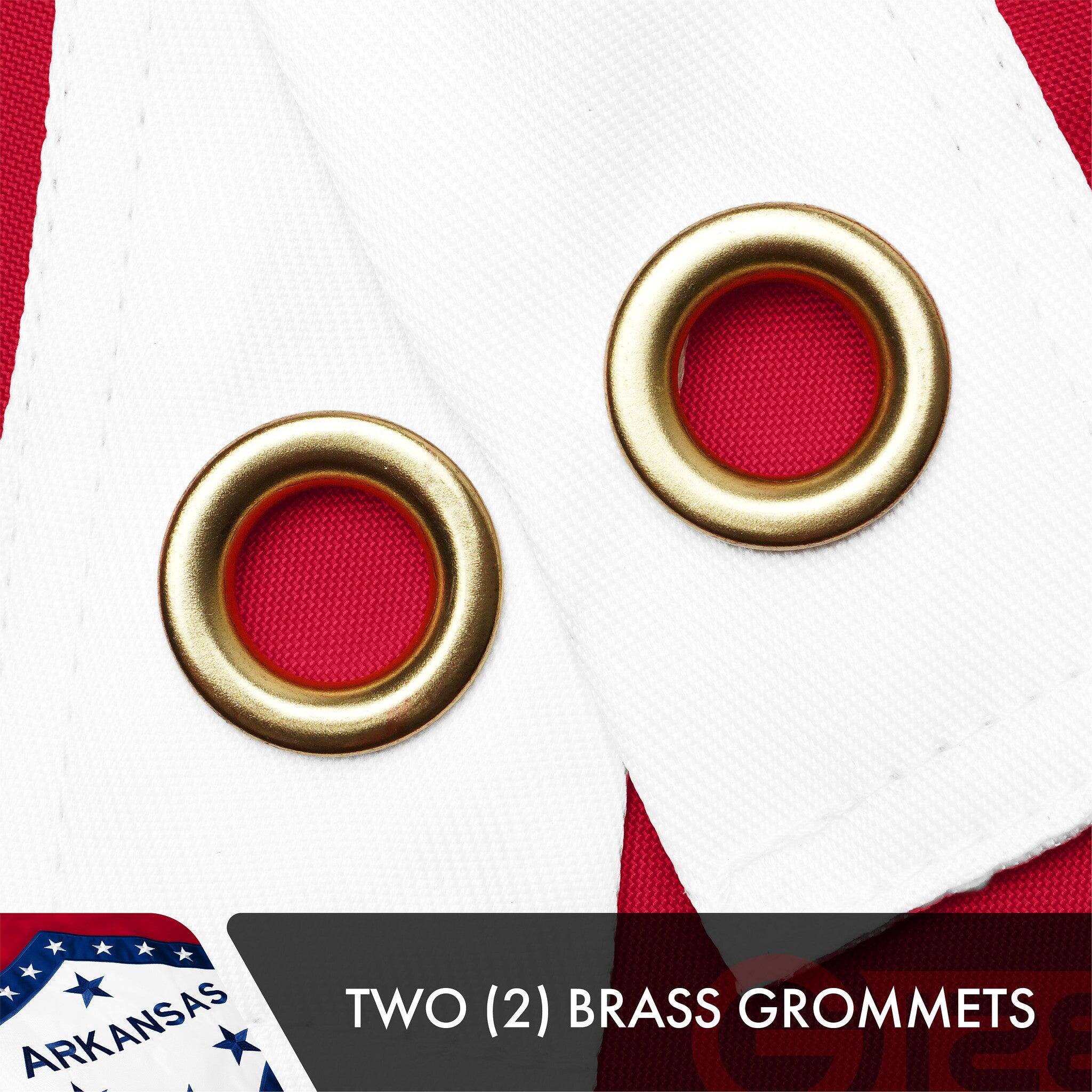 ARKANSAS TWO (2) BRASS GROMMETS