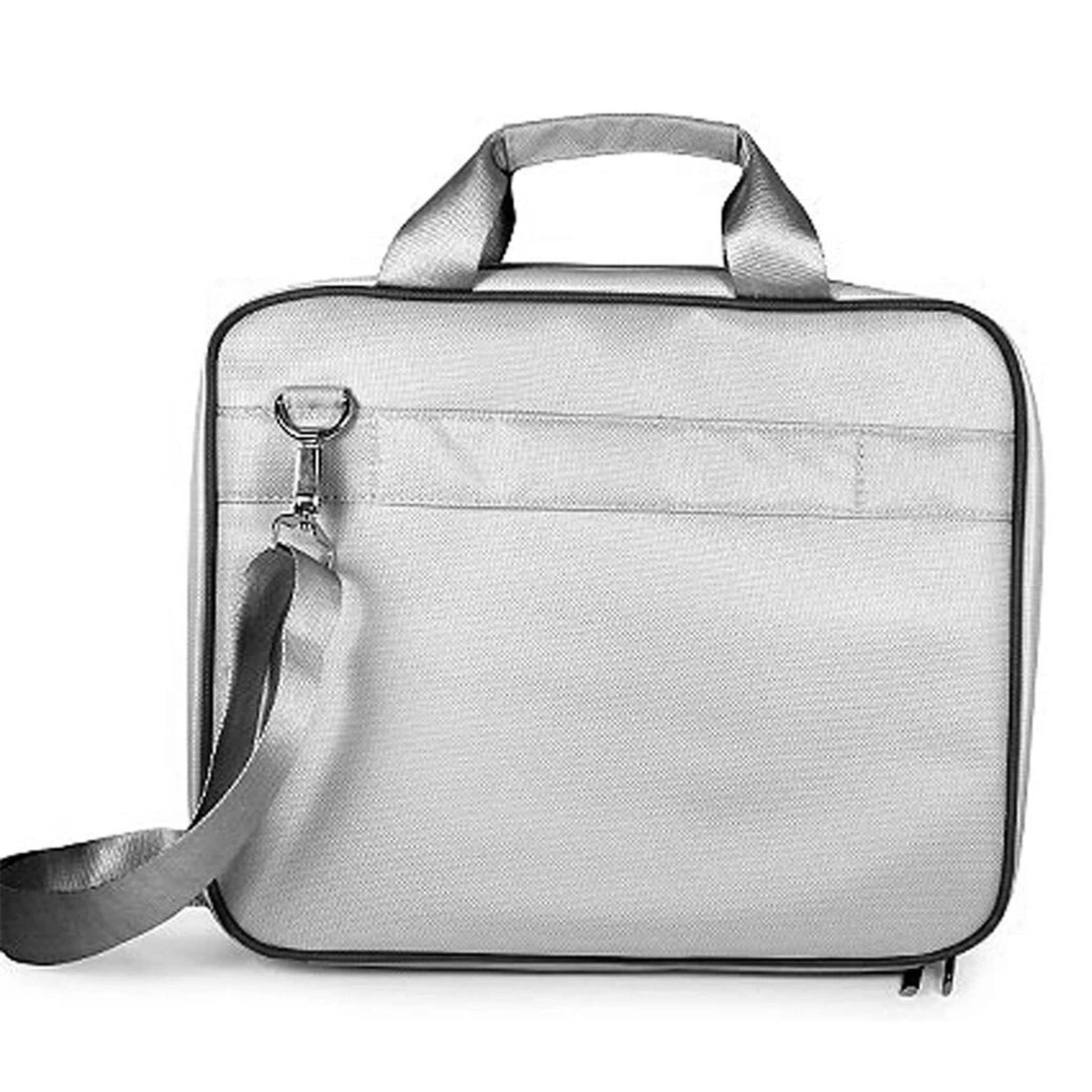 Angle. Kitcheniva - Tablet Carry Case Shoulder Messenger Bag For 11" Samsung Galaxy Tab A9+ - Silver/Black.