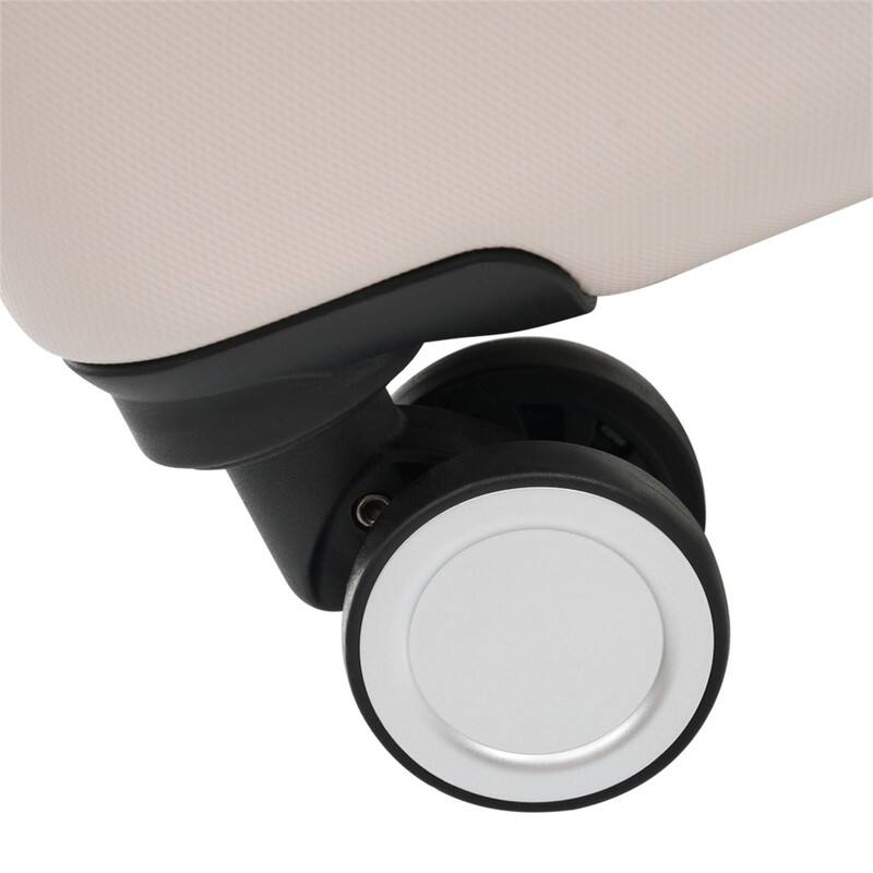 Alt View 7. HTUTWOO - Hardshell Luggage -6 Piece with 2 Bags,Carry on Suitcase with Handle Password Lock,Double Spinner Wheels,16"/20"/24"/28" - Light Pink.