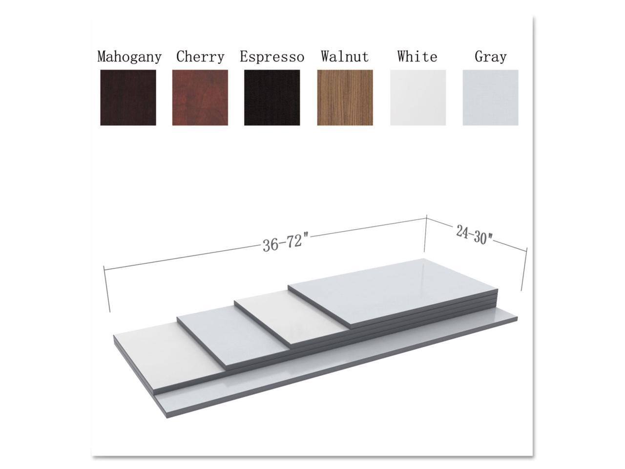 Mahogany Cherry Espresso Walnut White Gray  
36-72" 24-30"