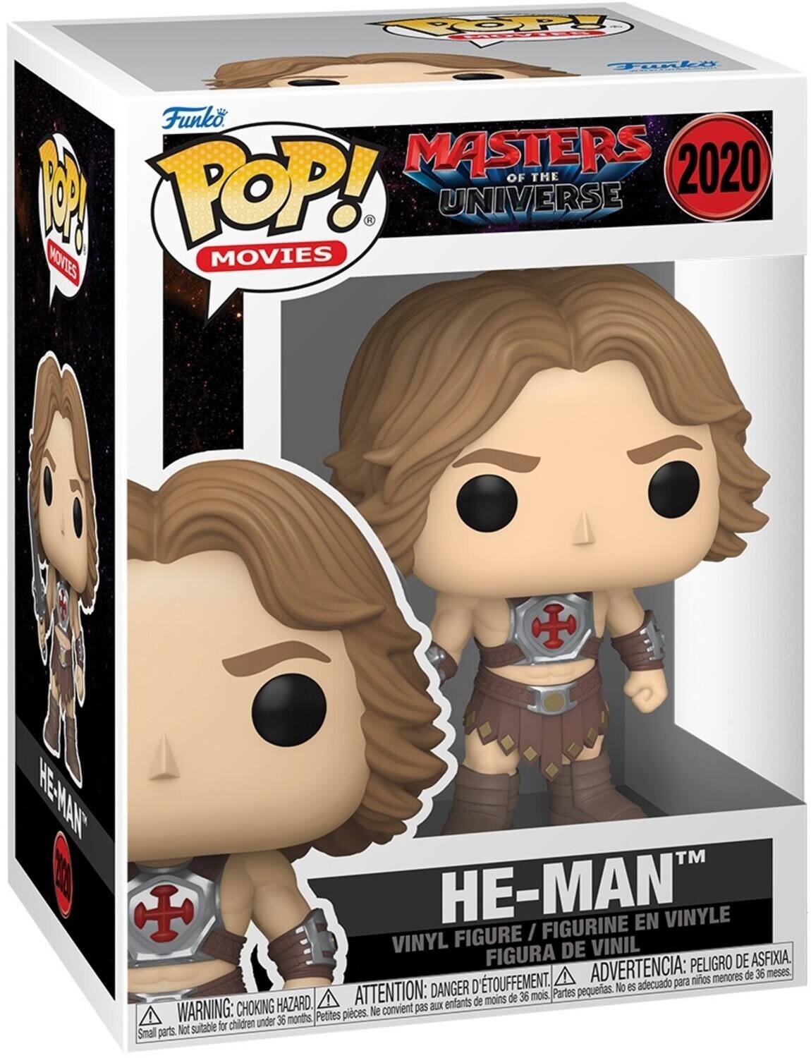 TOPpy d OALA Funko POP! MASTERS OF THE UNIVERSE MOVIES HE-MAN™ VINYL FIGURE / FIGURINE EN VINYLE FIGURA DE VINIL FIGURA DE VINIL. WARNING: CHOKING HAZARD. ATTENTION: DANGER D'ÉTOUFFEMENT. ADVERTENCIA: PEUGRO DE ASFIXIA. Peligro de asfixia. D'TOUFFEMENT. ADVERTENCIA: para niños menores de 36 meses. DANGER petites. Ne convient pas for children under 36 months, Small parts. Not suitable