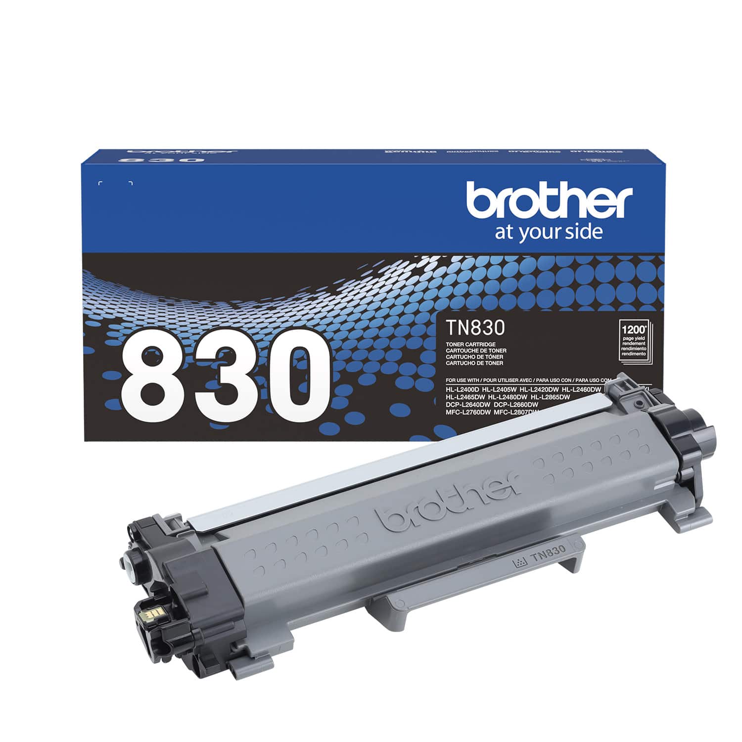 Brother - TN830 Standard-Yield Toner Cartridge - Black - Front_Zoom