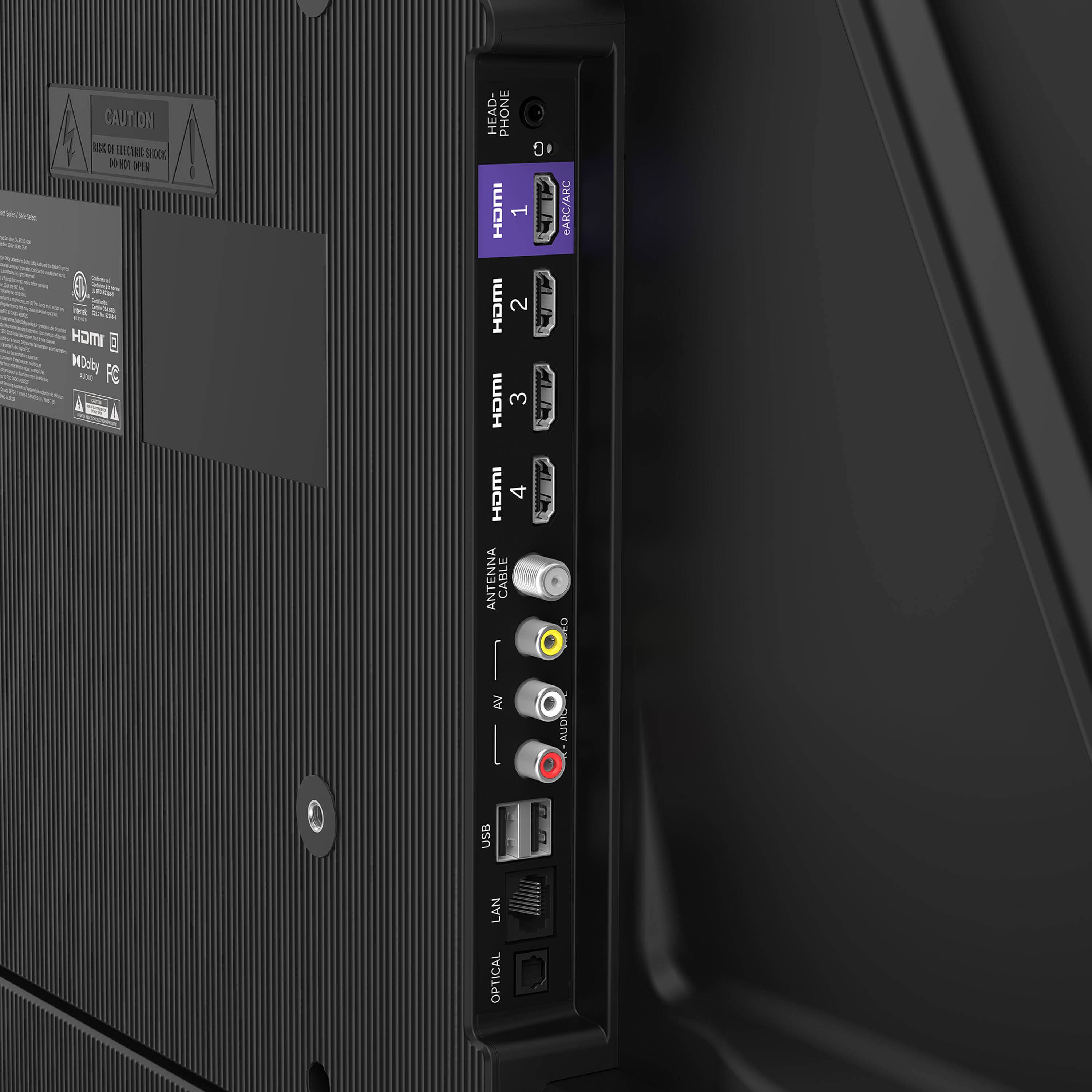 - CAUTION: USE OF ELECTRIC SHOCK, DO NOT OPEN
- HEADPHONE
- HDMI 1
- HDMI 2
- HDMI 3
- HDMI 4
- ANTENNA CABLE
- AUDIO
- USB
- LAN
- OPTICAL