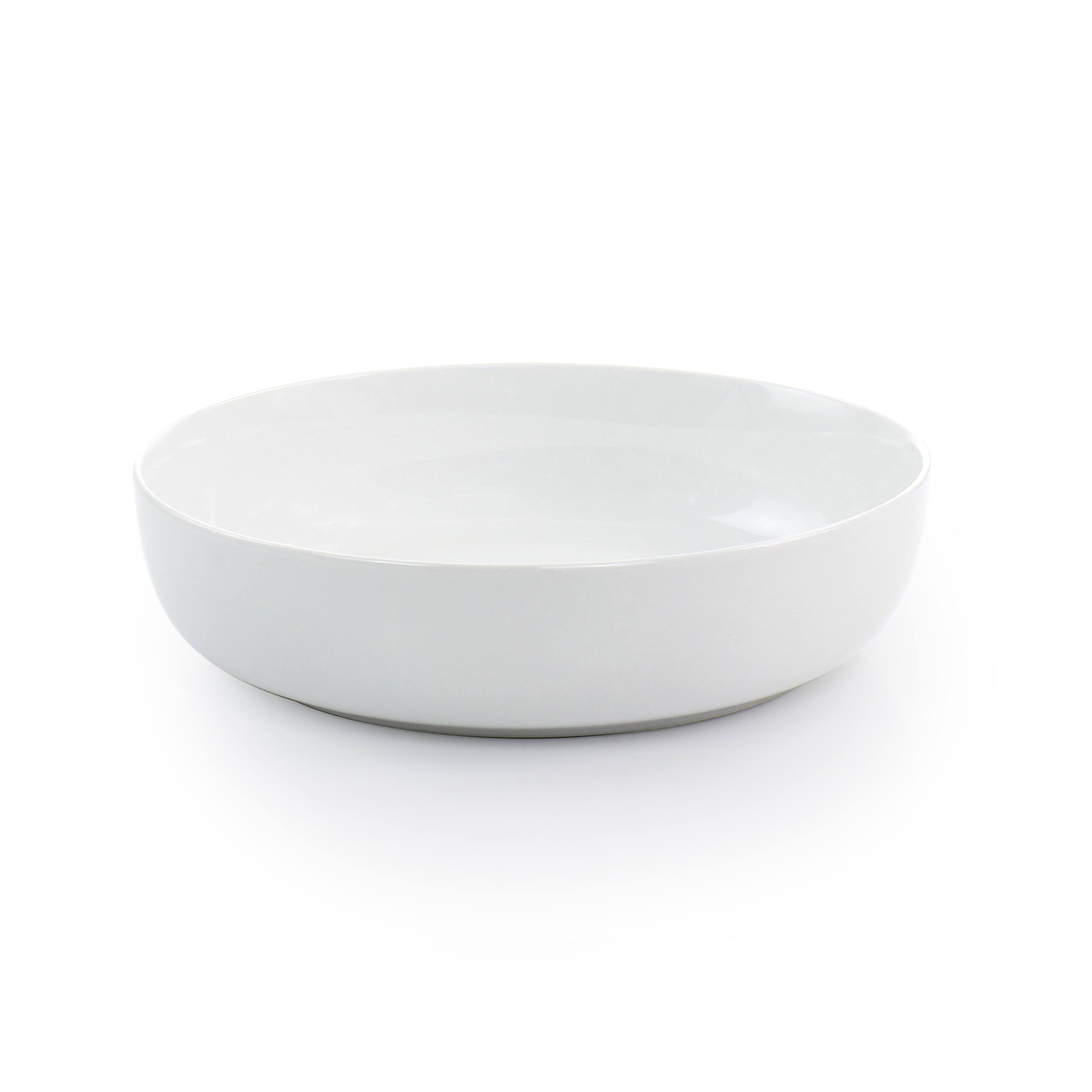 Alt View 4. Gibson - Gibson Home White Deco 16 Piece Fine Ceramic Dinnerware Set in White - White.