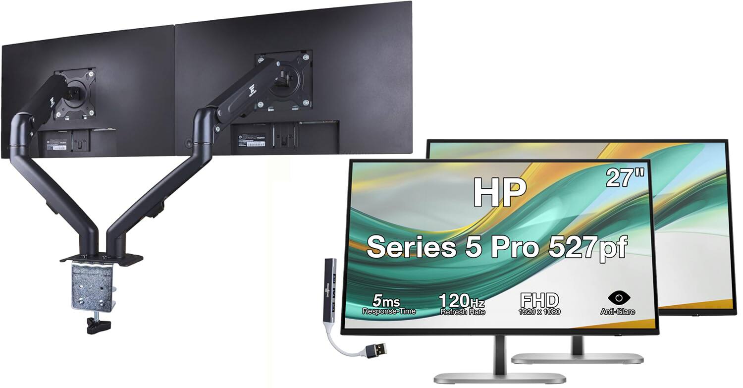 27" HP Series 5 Pro 527pf 5ms 120Hz Response-Time Refresh Rate FHD 1920 x 1080 Anti-Glare