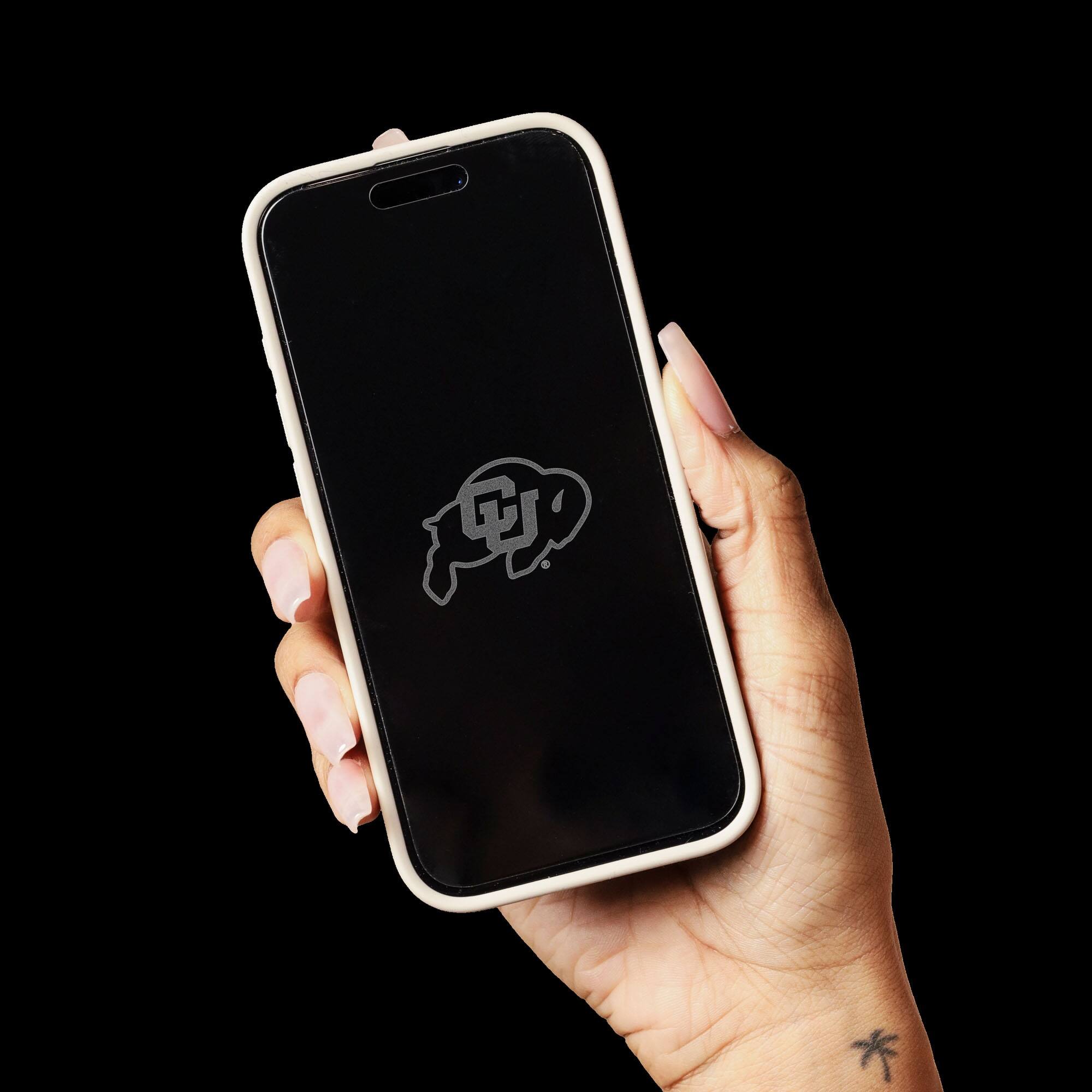 Alt View 3. Screen Skinz - Colorado Buffaloes iPhone Privacy Screen Protector - 16 Pro - Multicolor.