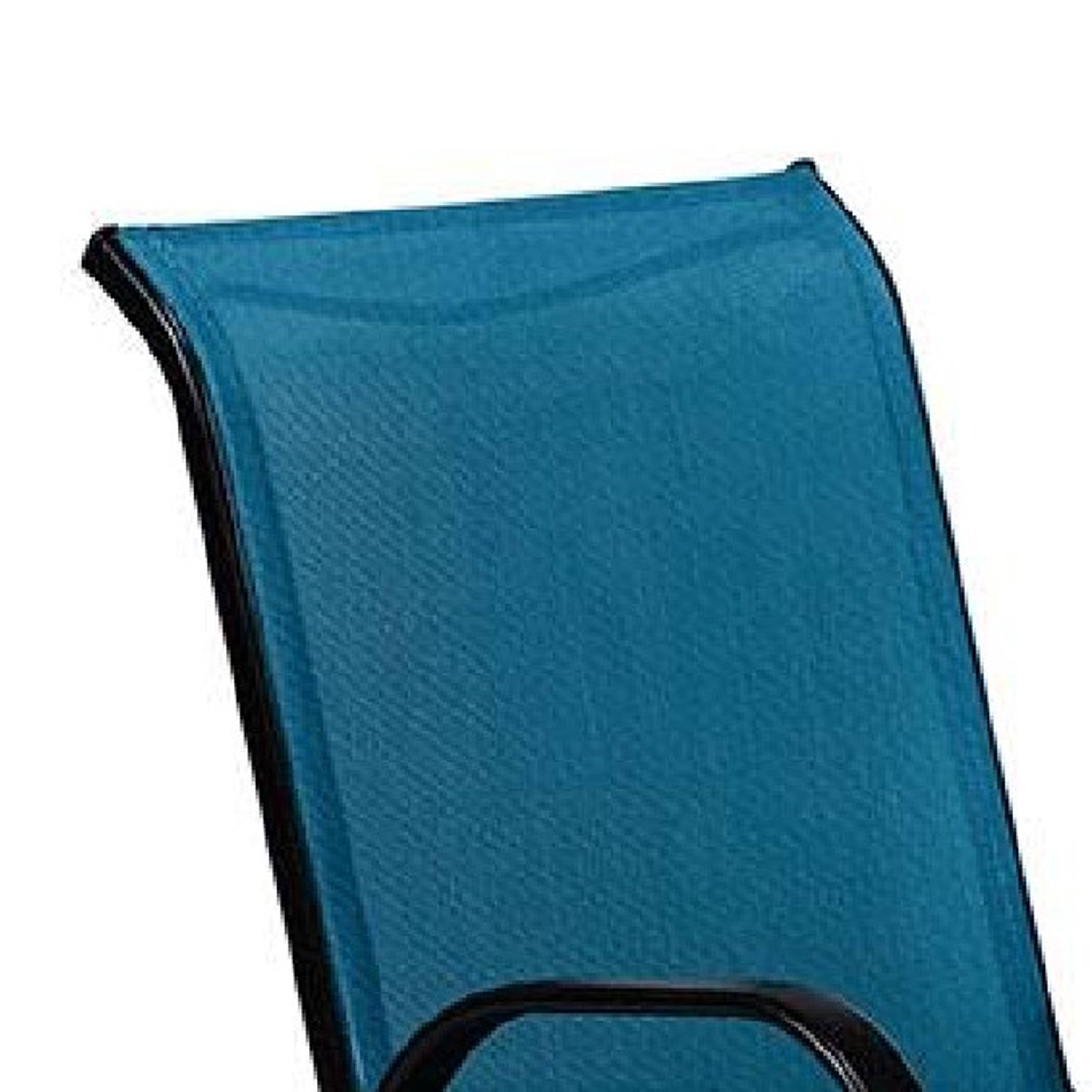 Alt View 2. Manhattan Lane - Feli Outdoor Stacking Chair Set of 2 - Blue, Black.