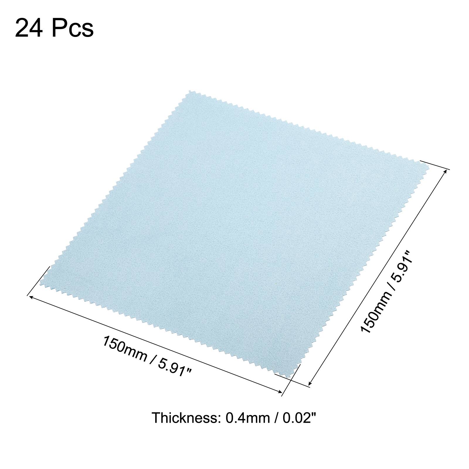 24 Pcs  
150mm / 5.91" x 150mm / 5.91"  
Thickness: 0.4mm / 0.02"