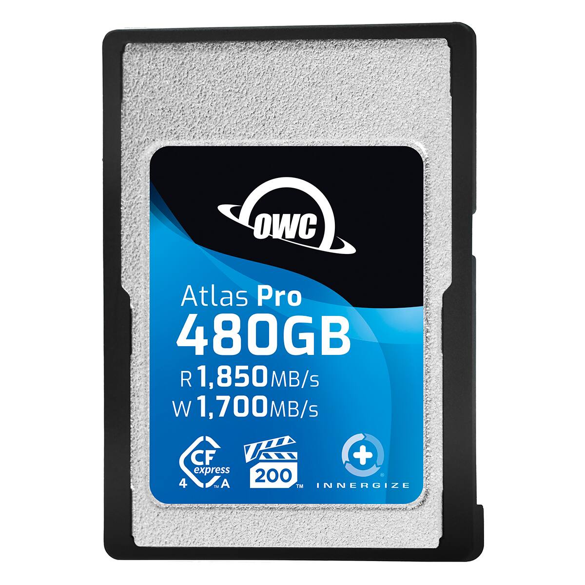 OWC Atlas Pro 480GB  
R 1,850MB/s  
W 1,700MB/s  
CF express 4  
A + 200  
INNERGIZE