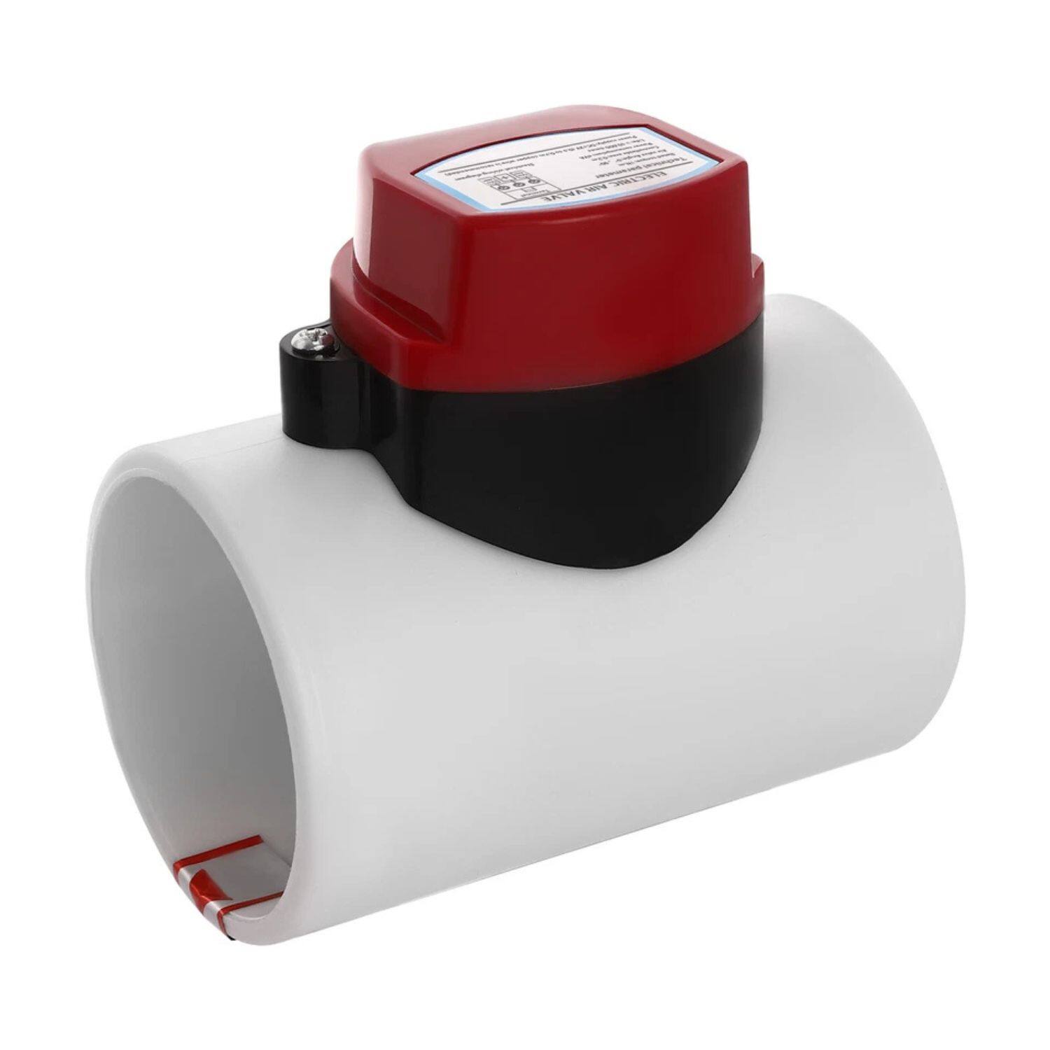 Angle. Home Collection - 12V PVC Motorized Air Valve – HVAC Electric Duct Damper / Shut-Off Damper (0.2㎡ / 2.15 ft²).