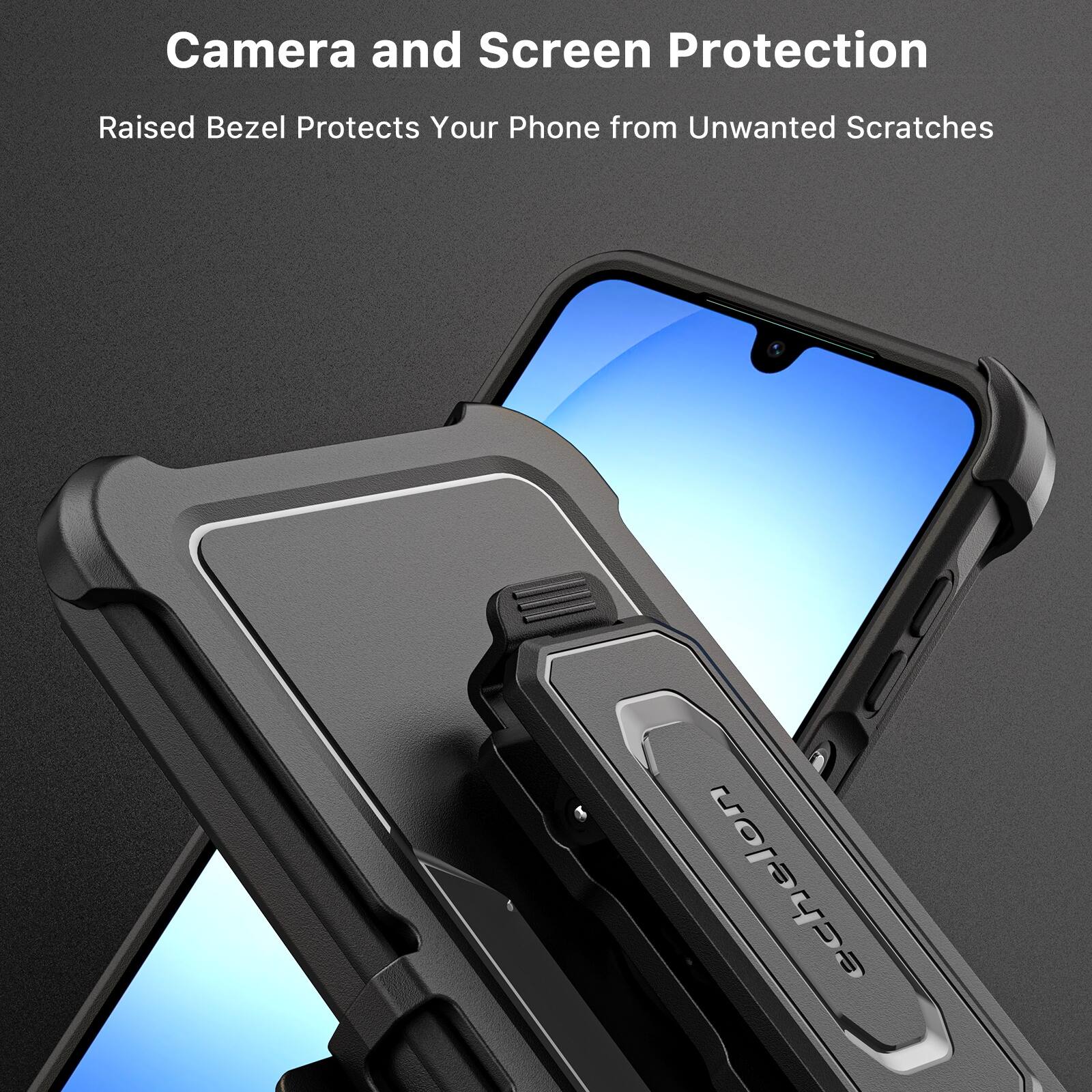 Camera and Screen Protection  
Raised Bezel Protects Your Phone from Unwanted Scratches