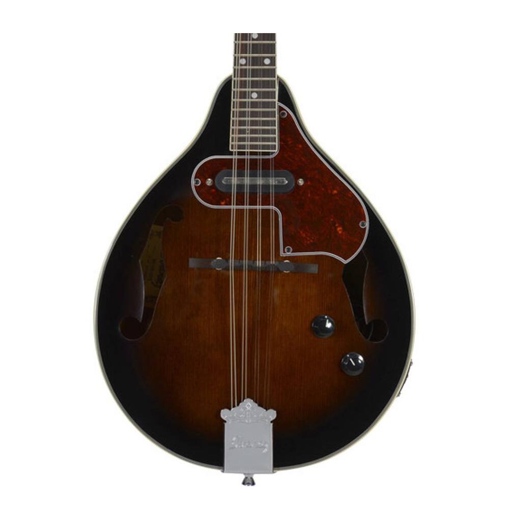 Angle. Ibanez - Ibanez, 8-String Mandolin, Right, Dark Violin Sunburst - Dark Violin Sunburst.