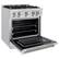Angle. ZLINE - ZLINE 30” Select Dual Fuel Stainless Steel Range w/ 4 Burner Cooktop & Convection Oven (HDR30) - Stainless Steel.