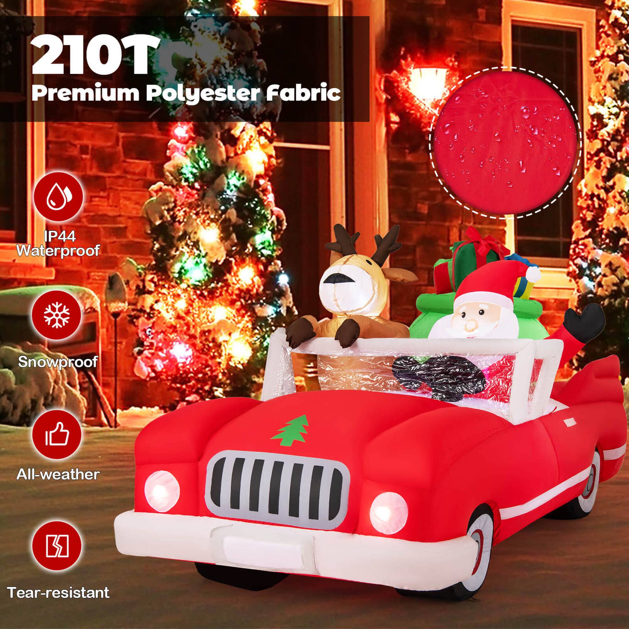 210T Premium Polyester Fabric, IP44 Waterproof, Snowproof, All-weather, Tear-resistant