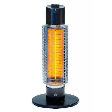 Front. Sengoku - Sengoku HeatMate Portable Instant Graphite Medium Tower Electric Heater, Black - Black.