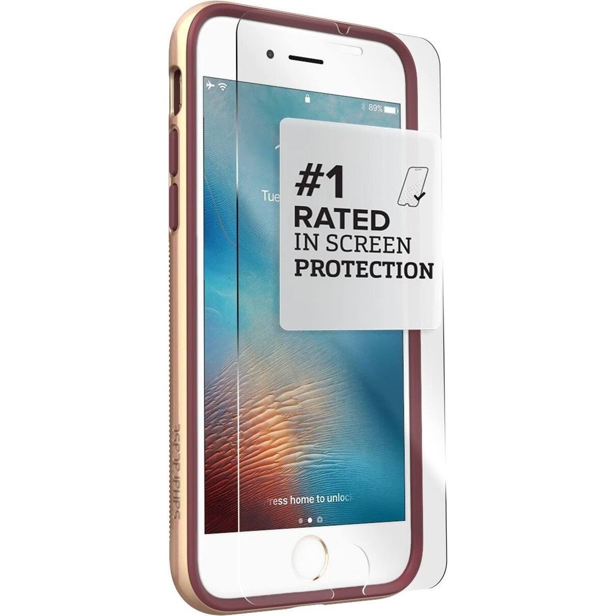 Alt View 11. SaharaCase - Trend Series Case for Apple iPhone 7, 8, SE (3rd Generation 2022) - Plum Red.