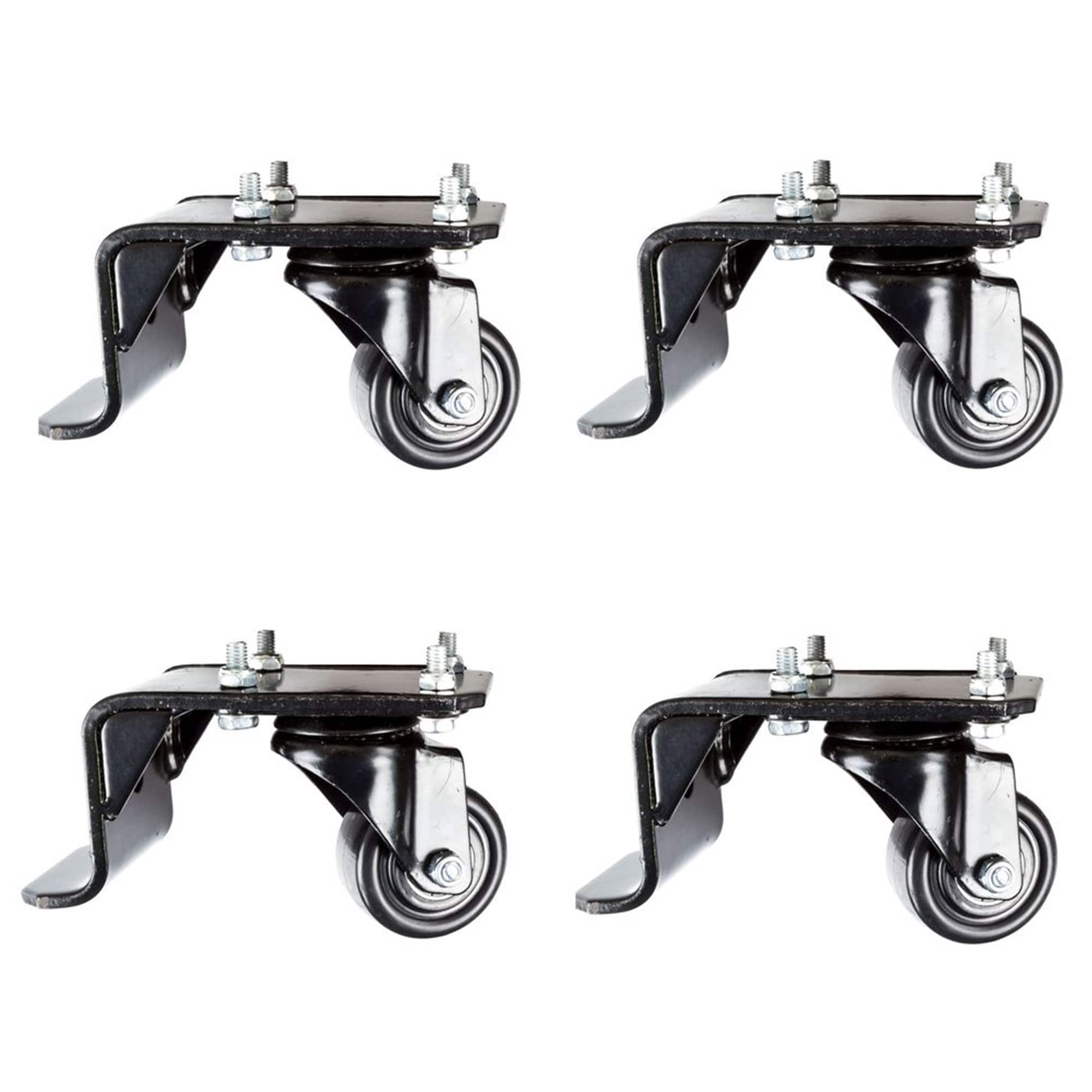 Black Ice - Snowmobile Lift Caster Wheel Set with Hardware for SNO-1508, Set of 4