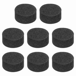Unique Bargains - 8pcs Single Sided Speaker Isolation Feet Pads, 10x5mm Non Slip Foam Shock Absorption Pad for Amplifier - Black