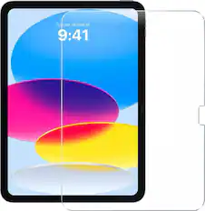 Front. SaharaCase - ZeroDamage Ultra Strong+ Tempered Glass Screen Protector for Apple iPad 10.9" (10th Generation 2022) - Clear.