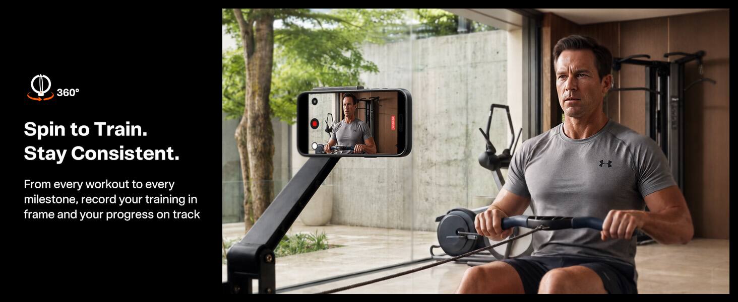 360°

Spin to Train. Stay Consistent.

From every workout to every milestone, record your training in frame and your progress on track