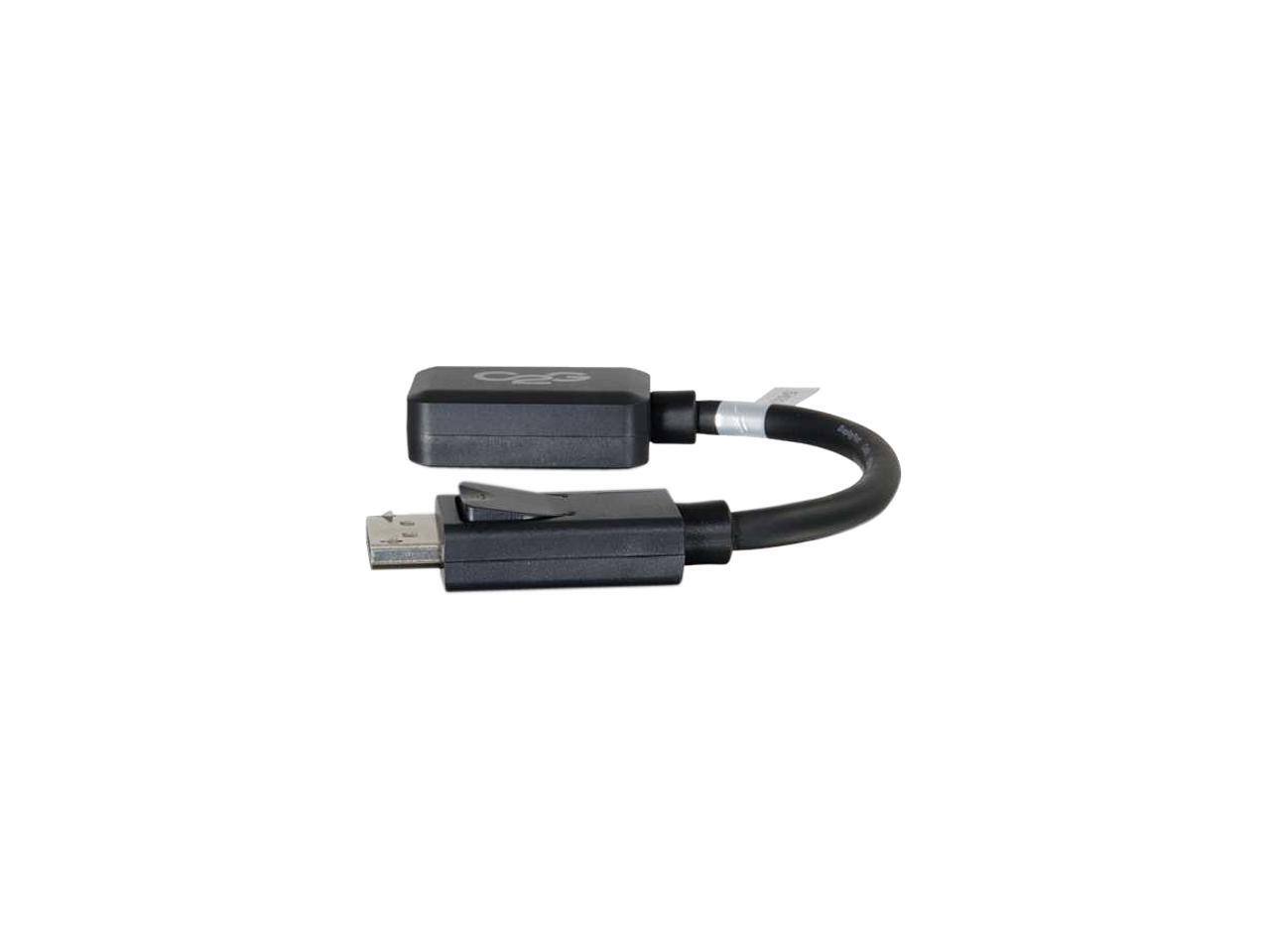 Alt View 2. Cables to Go - C2G 54322 DisplayPort Male to HDMI Female Adapter Converter, TAA Compliant, Black (8 Inches).