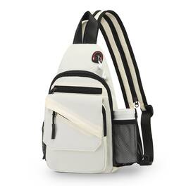 Unique Bargains - Small Crossbody Bag Casual Sling Bag Convertible Backpack 3-in-1 Anti-Theft Shoulder Bag Trendy Daypack for Travel - Beige