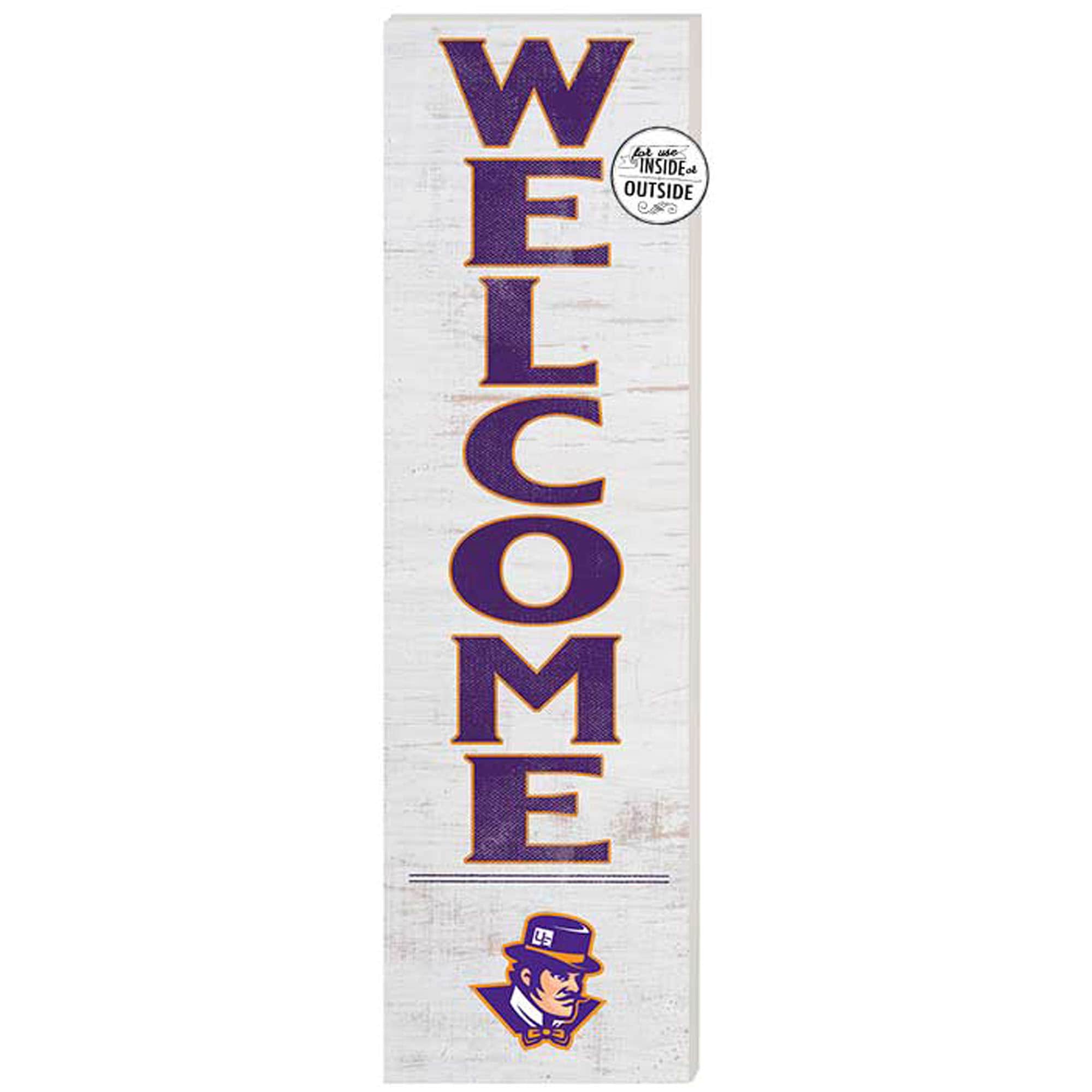 Evansville Purple Aces 10'' x 35'' Indoor/Outdoor Welcome Sign
