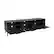 Left. CorLiving - Cole Collection TV Stand with Enclosed Cabinets for Most TVs up to 85" - Dark Gray.