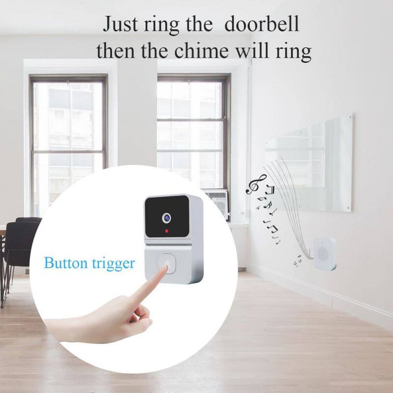 Just ring the doorbell then the chime will ring

Button trigger