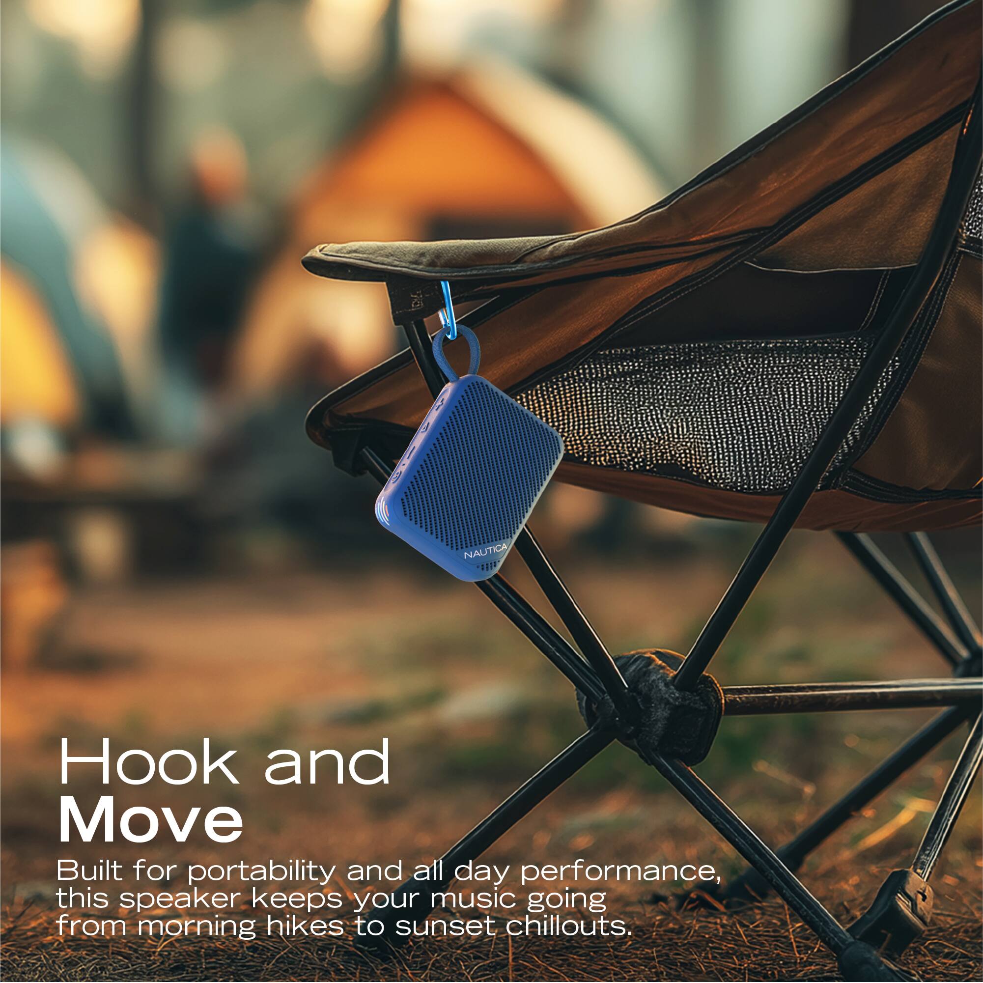 NAUTICA H0 Hook and Move

Built for portability and all day performance, this speaker keeps your music going from morning hikes to sunset chillouts.