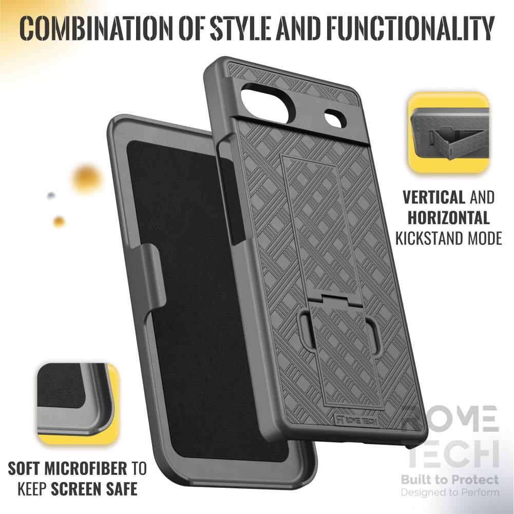 COMBINATION OF STYLE AND FUNCTIONALITY

VERTICAL AND HORIZONTAL KICKSTAND MODE

SOFT MICROFIBER TO KEEP SCREEN SAFE

Built to Protect
Designed to Perform