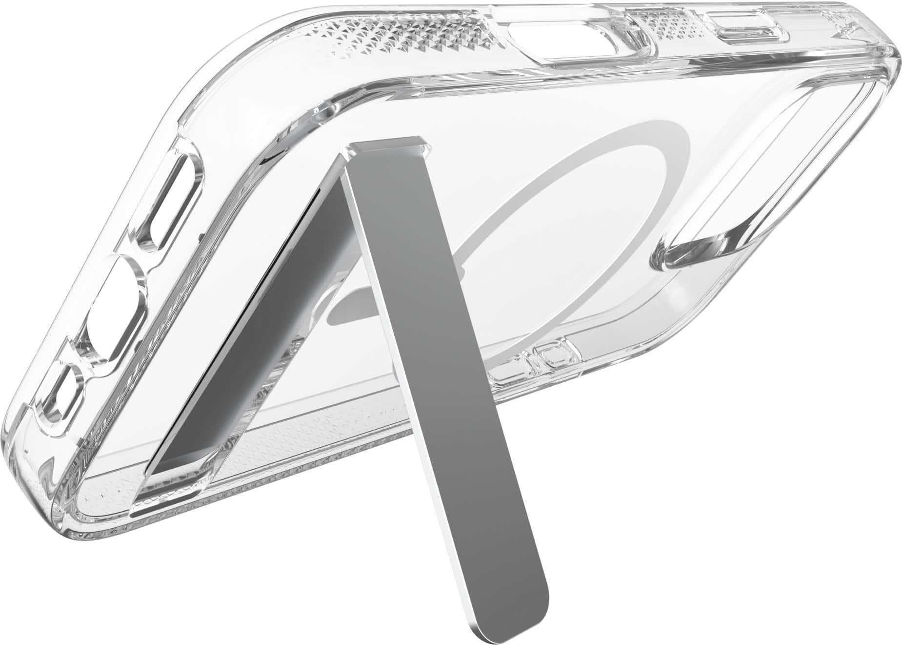 Alt View 11. ZAGG - Crystal Palace Snap MagSafe Compatible Case w/ Kickstand for Apple iPhone 16 Pro - Clear.