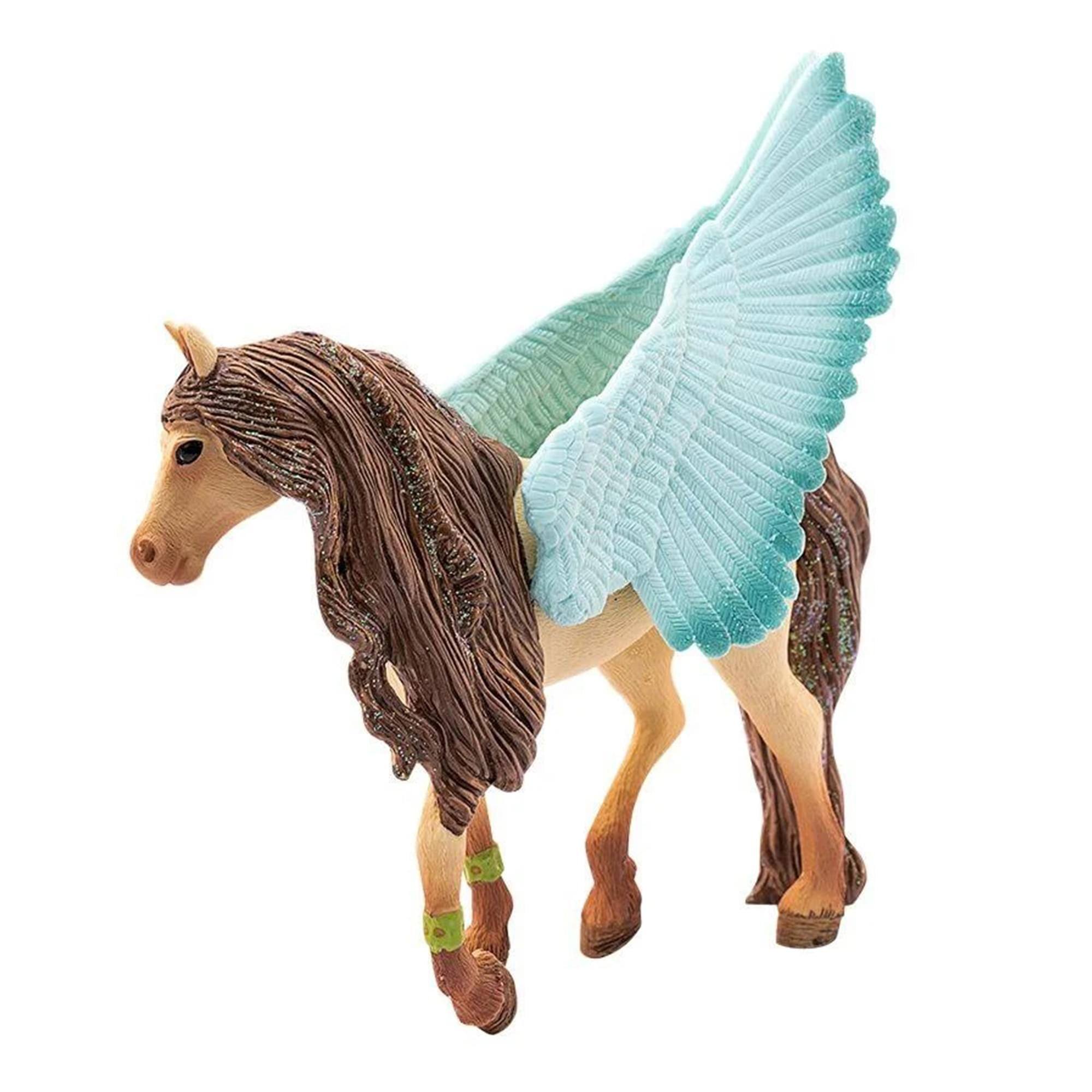 Alt View 1. Schleich - Schleich Decorated Pegasus Stallion Figure | 5.9 x 3.2 x 7.1 Inches - Multi-Color.