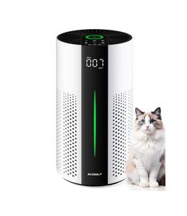 Xenonlab - HEPA Air Purifiers for Home Large Room Cover 1800Ft2 with Air Quality Monitor 20dB Sleep Mode,6 Settings - White