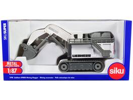Liebherr R9800 Mining Excavator 1/87 (HO) Diecast Model by Siku - White and Gray