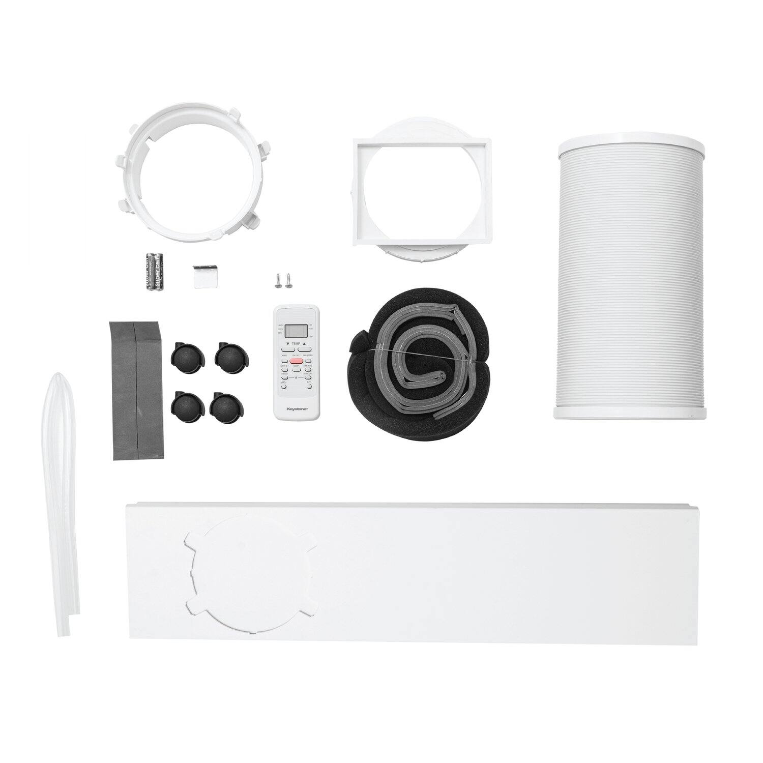 Alt View 5. Keystone - Keystone 5,000 BTU DOE/8,500 BTU ASHRAE 250 Sq. Ft. Portable Air Conditioner with Remote - White.