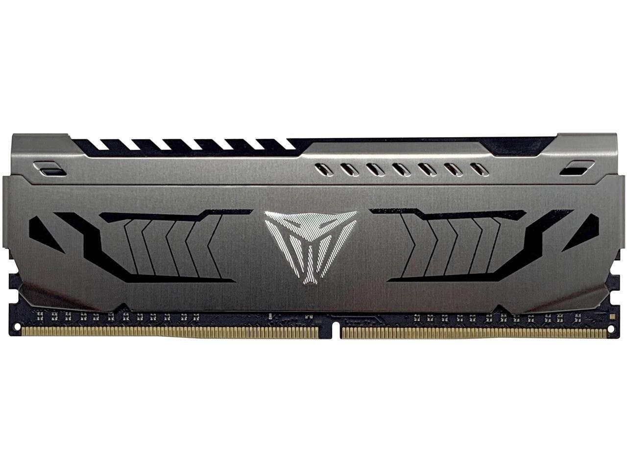 Angle. Patriot - Patriot Viper Steel 16GB 288-Pin PC RAM DDR4 3200 (PC4 25600) Desktop Memory Model PVS416G320C6 - Gunmetal Grey.