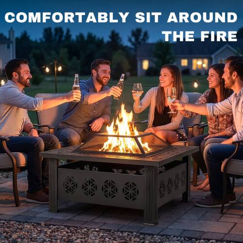 COMFORTABLY SIT AROUND THE FIRE