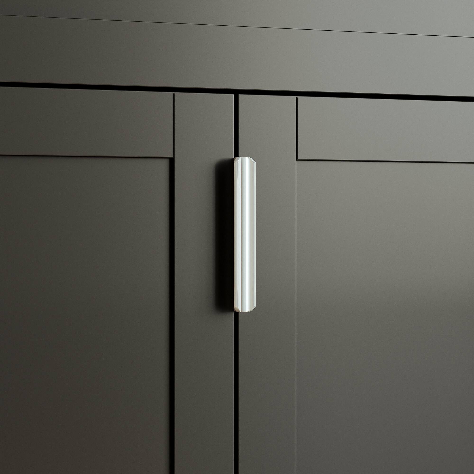 Alt View 7. Famapy - Famapy Modular Split - design Multi - Purpose Storage Cabinet Set - Black.