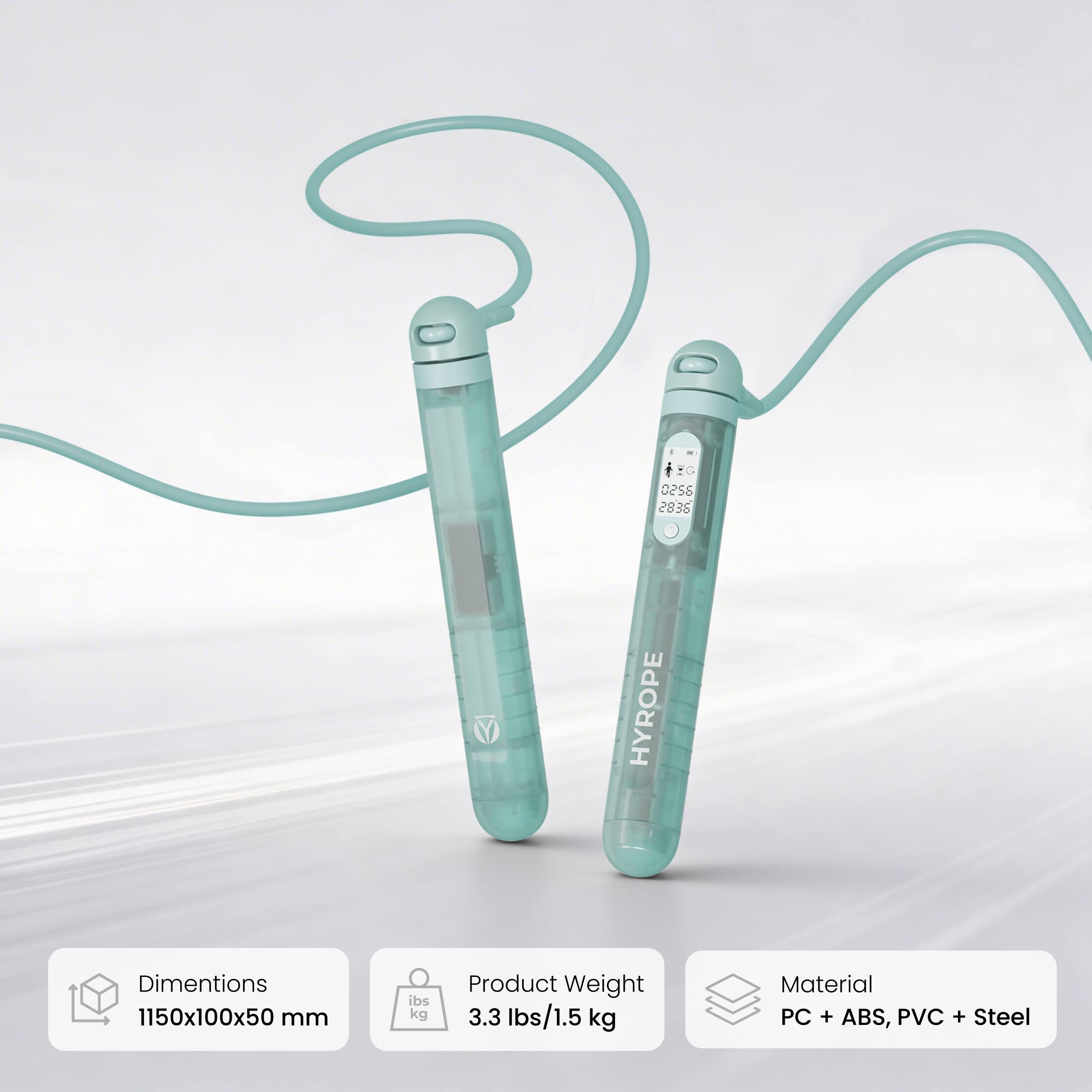 HYROPE  
2835 0256  

Dimensions: 1150x100x50 mm  
Product Weight: 3.3 lbs / 1.5 kg  
Material: PC + ABS, PVC + Steel