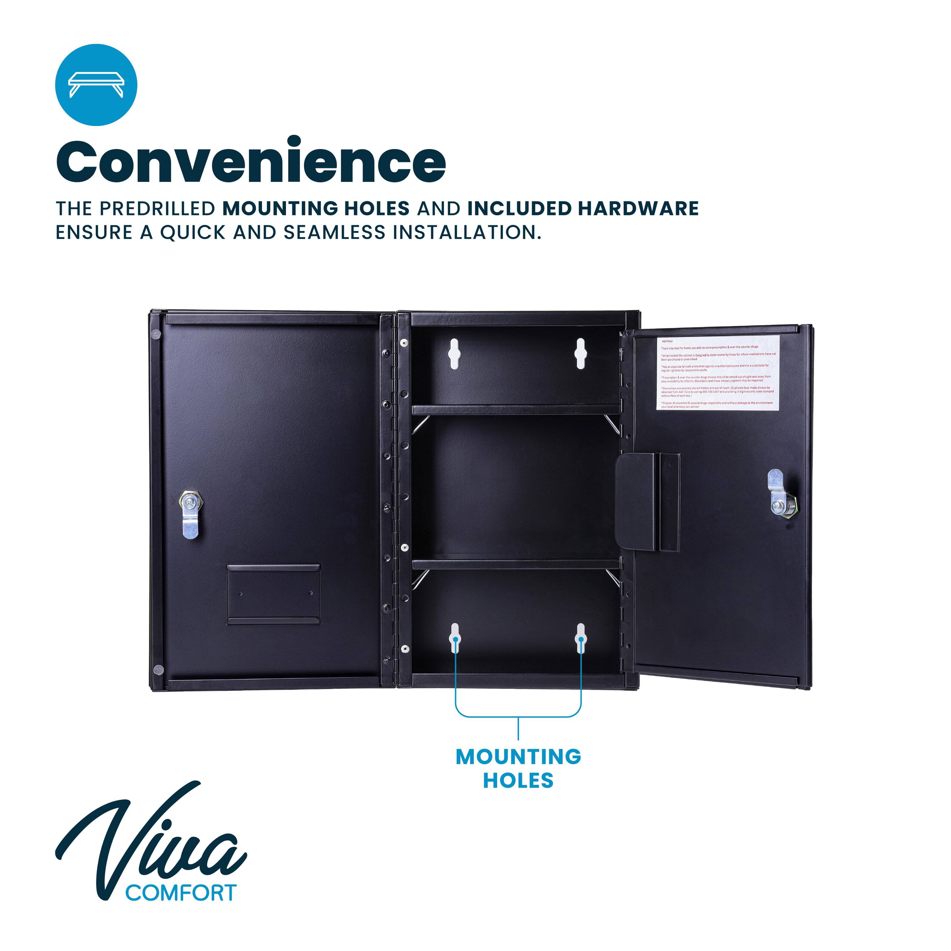 Convenience
THE PREDRILLED MOUNTING HOLES AND INCLUDED HARDWARE ENSURE A QUICK AND SEAMLESS INSTALLATION.
MOUNTING HOLES
Viva COMFORT