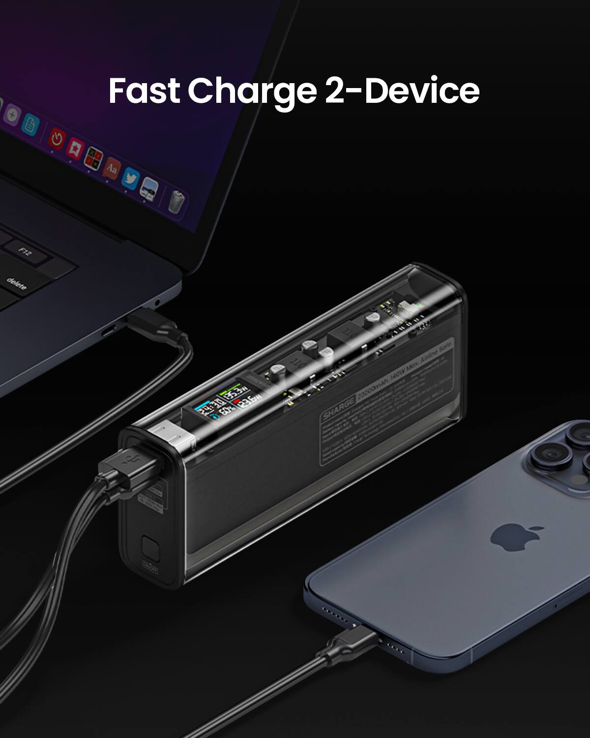 Sharge Shargeek 140 20000mAh 140W PD Power Bank for 2