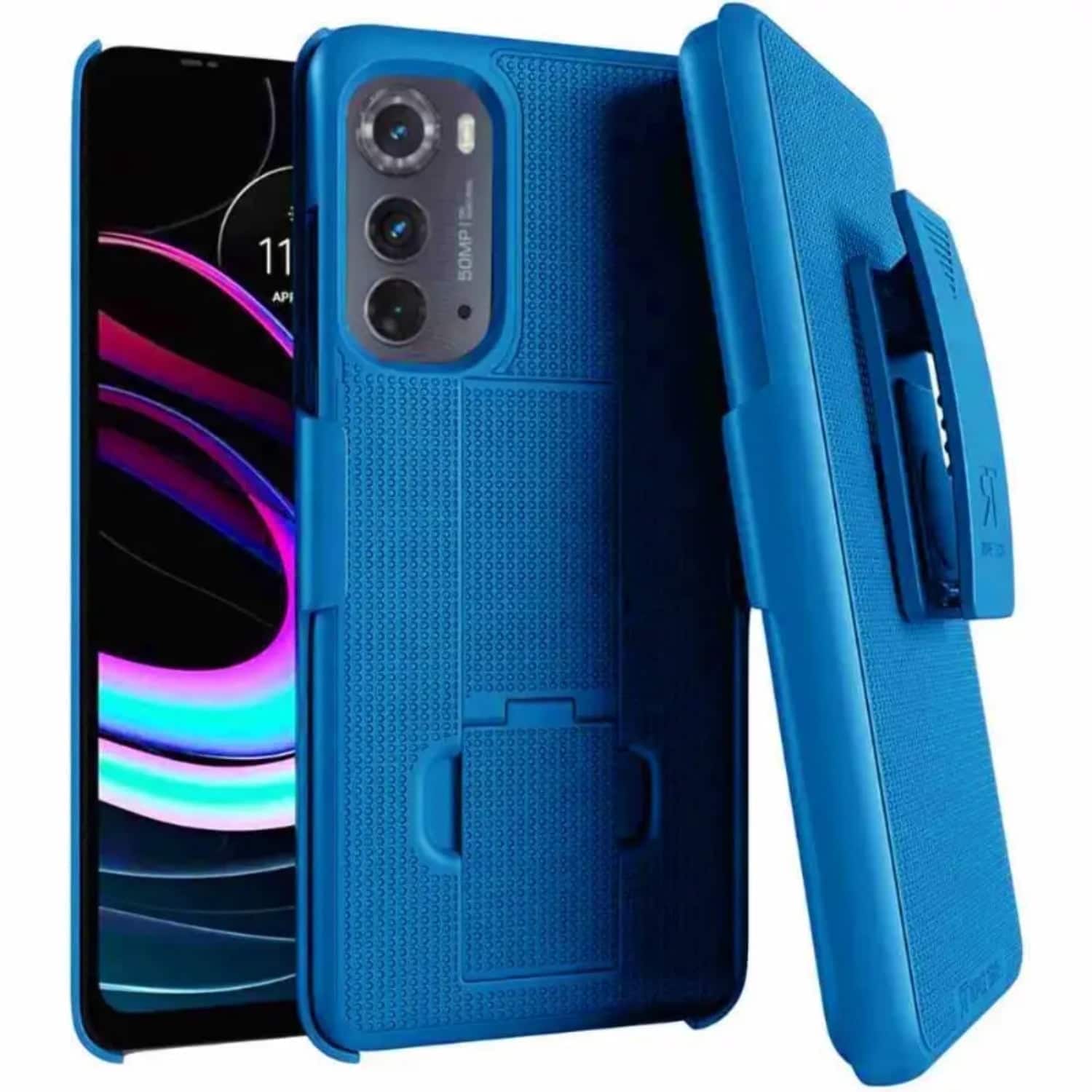 RomeTech - Rome Tech Shell Holster Case for Moto Edge (2022) - Blue