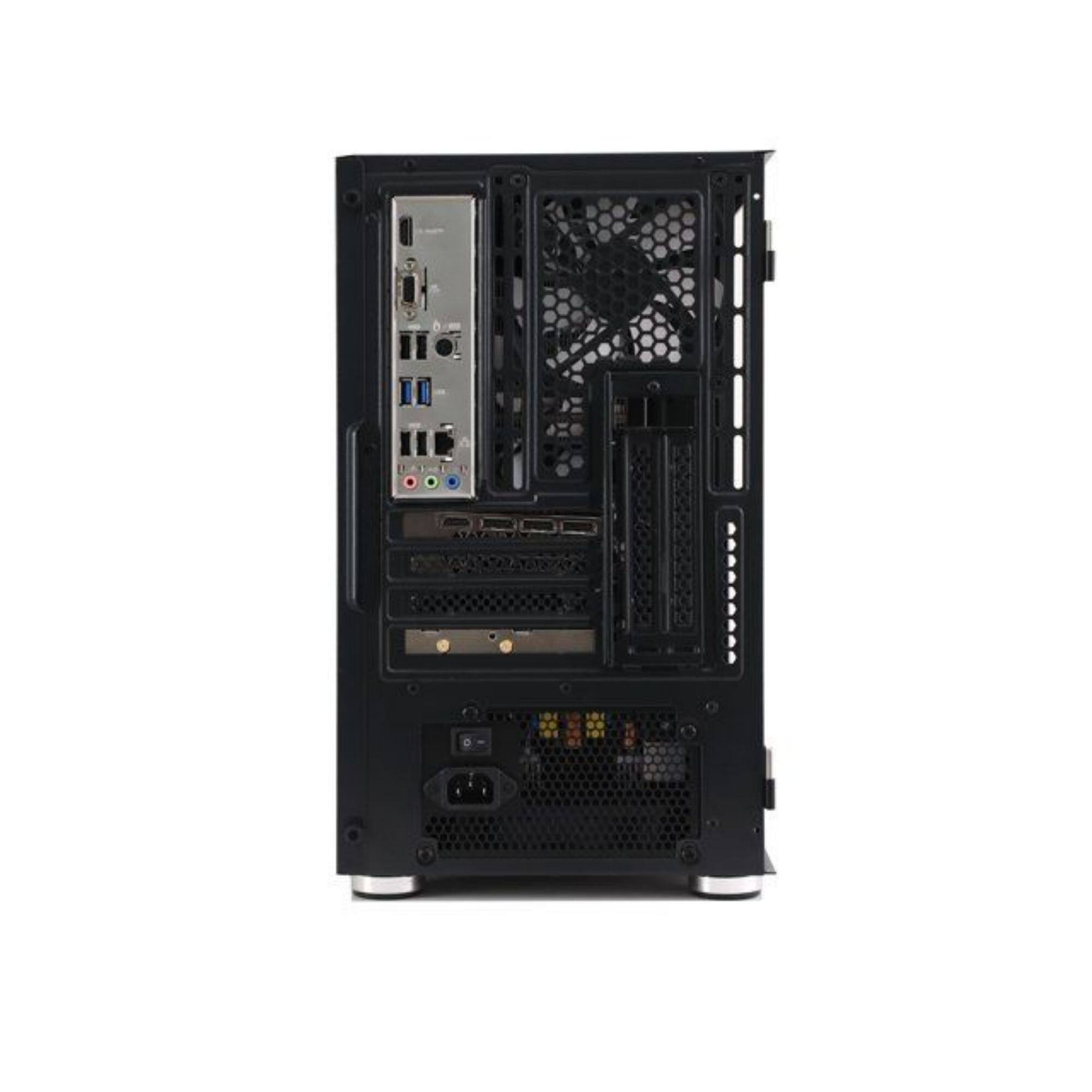Alt View 2. MXZ - MXZ Gaming Desktop Pc,Intel I5 13400F,RTX5060,1TB SSD NVME,16G DDR4,RGB,Wifi & Win 11 Ready - Black.