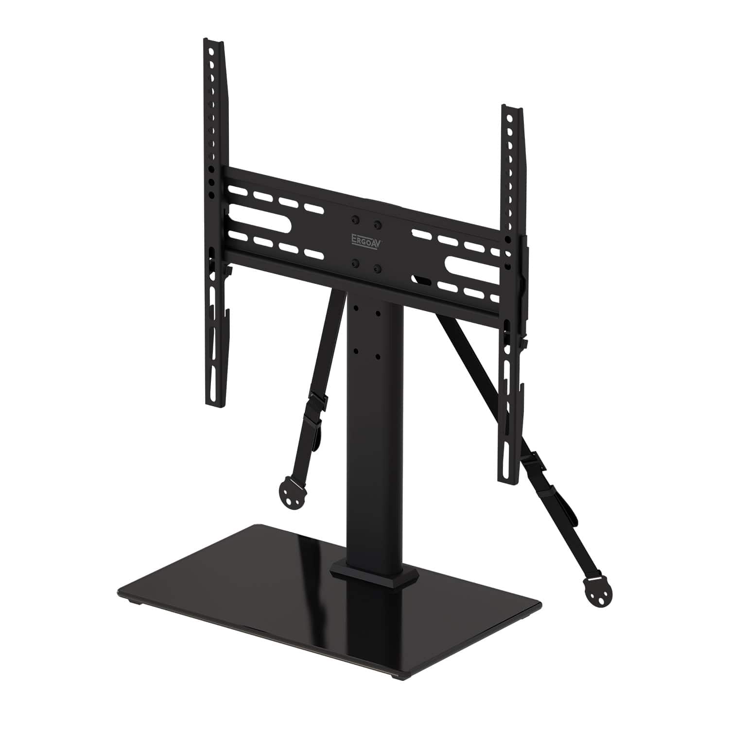 ErgoAV - Tabletop TV Stand for 40" to 55" TVs - Black - Front_Zoom