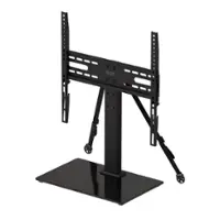 ErgoAV - Tabletop TV Stand for 40" to 55" TVs - Black - Front_Zoom